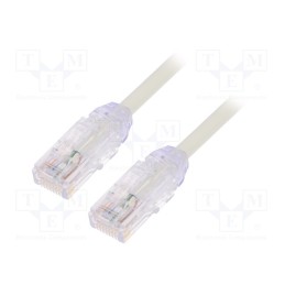 1 pcs x PANDUIT - UTP28X2M - Patch cord, TX6A-28™,U/UTP, 6a, solid, Cu, LSZH, white, 2m, 28AWG