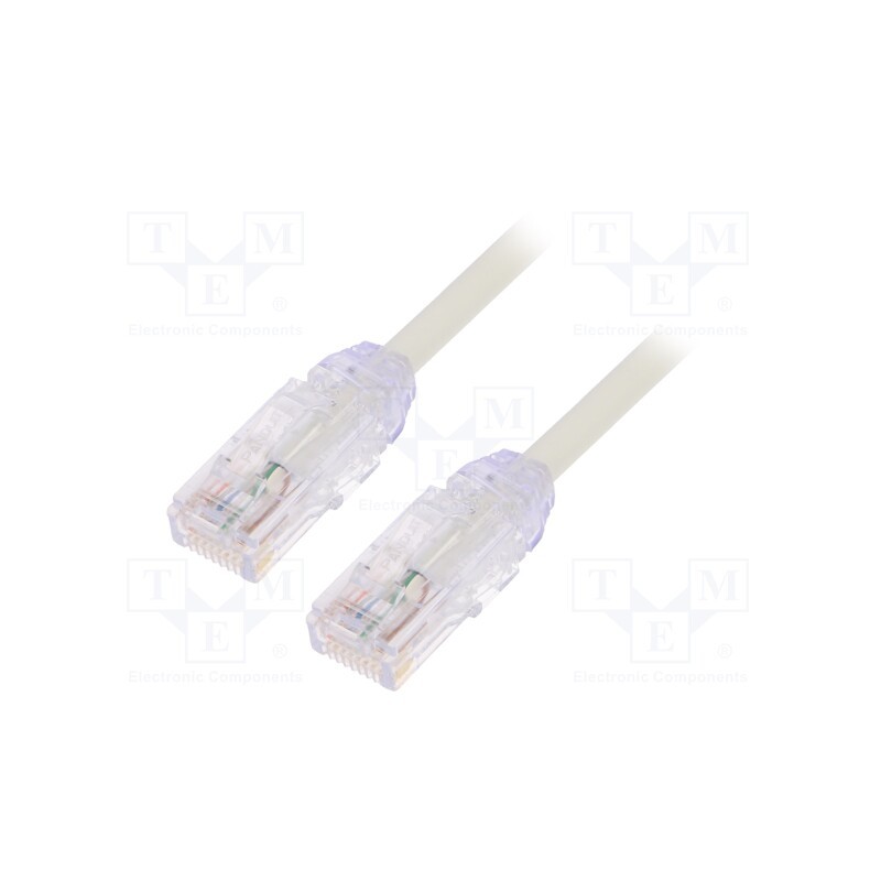 1 pcs x PANDUIT - UTP28X2M - Patch cord, TX6A-28™,U/UTP, 6a, solid, Cu, LSZH, white, 2m, 28AWG