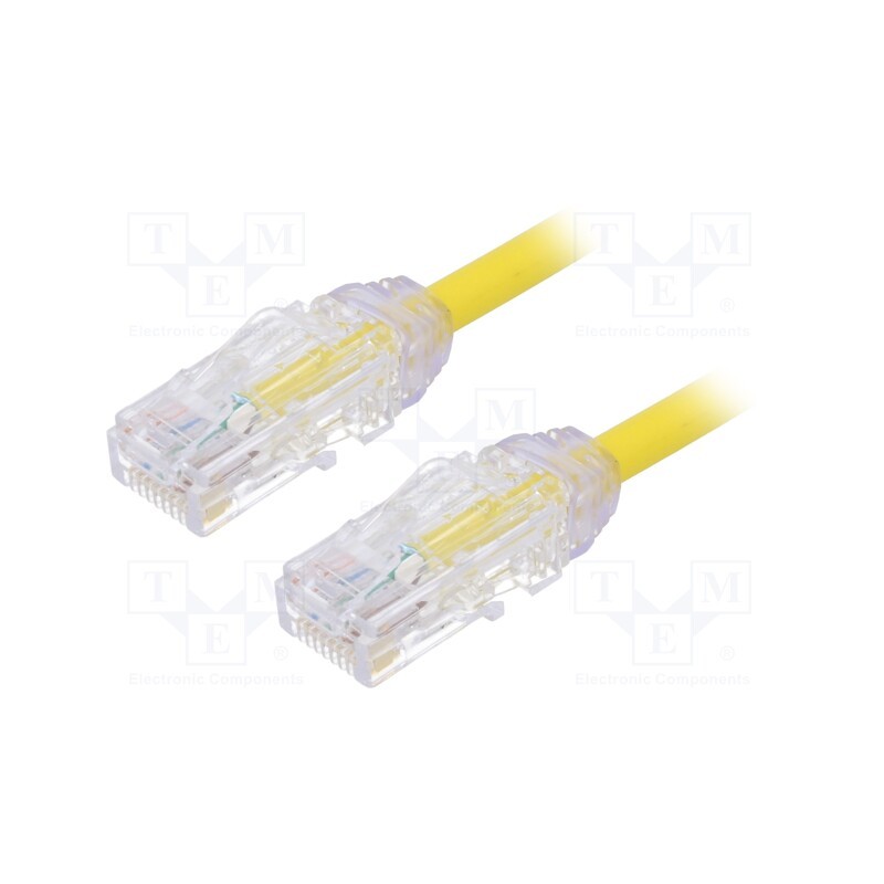 1 pcs x PANDUIT - UTP28X1MYL - Patch cord, TX6A-28™,U/UTP, 6a, solid, Cu, LSZH, yellow, 1m, 28AWG