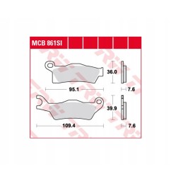 Ham trw tyl can am 570 outlander 16 22 pads