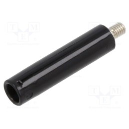 1 pcs x STu00c4UBLI - 23.1031-21 - Socket, 4mm banana, 32A, black, nickel plated, screw, insulated