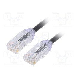1 pcs x PANDUIT - UTP28X1MBL - Patch cord, TX6A-28™,U/UTP, 6a, solid, Cu, LSZH, black, 1m, 28AWG