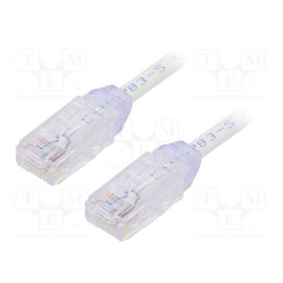 1 pcs x PANDUIT - UTP28X1M - Patch cord, TX6A-28™,U/UTP, 6a, solid, Cu, LSZH, white, 1m, 28AWG