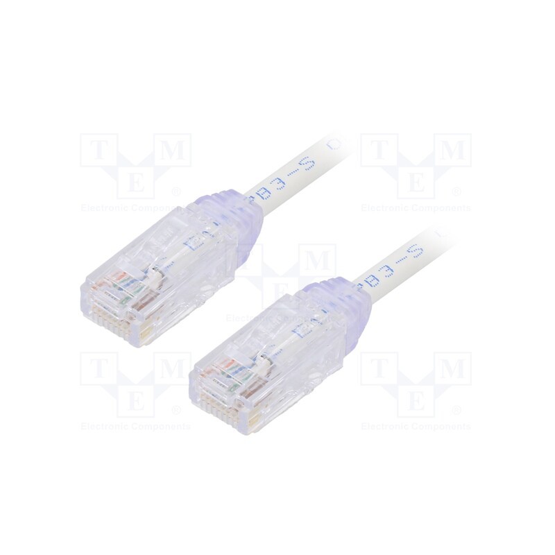 1 pcs x PANDUIT - UTP28X1M - Patch cord, TX6A-28™,U/UTP, 6a, solid, Cu, LSZH, white, 1m, 28AWG