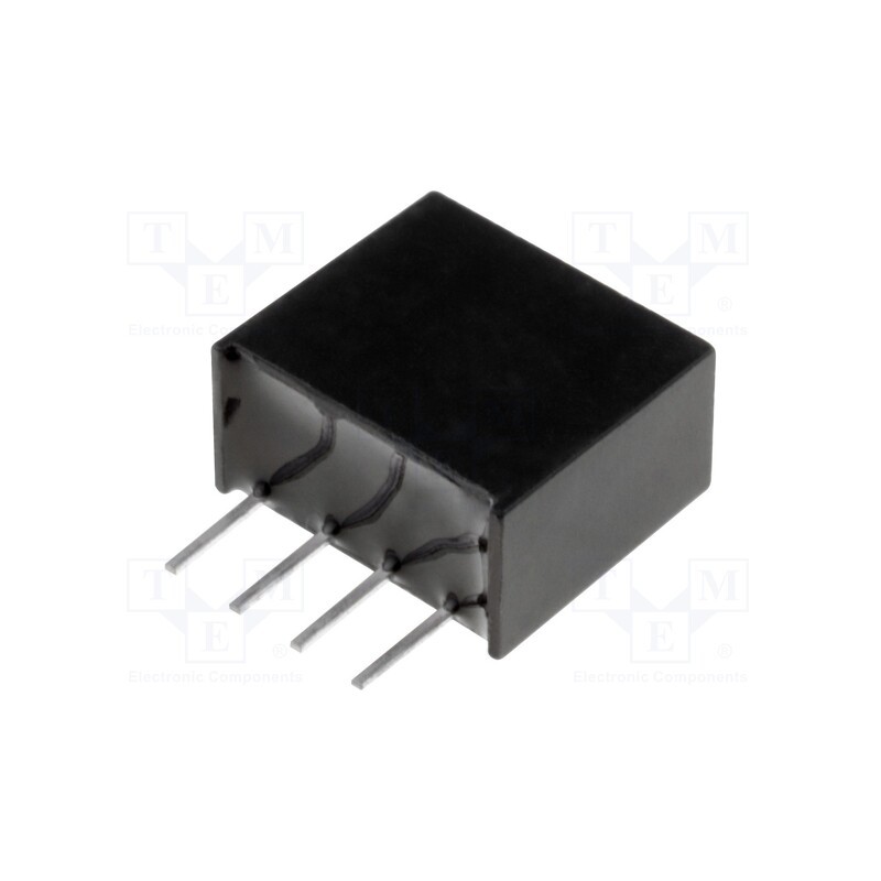 1 pcs x MEAN WELL - SMU01N-15 - Converter: DC/DC, 1W, Uin: 21.6÷26.4V, Uout: 15VDC, Iout: 67mA, SIP4