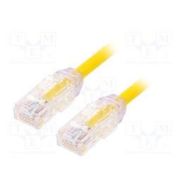 1 pcs x PANDUIT - UTP28X0.5MYL - Patch cord, TX6A-28™,U/UTP, 6a, solid, Cu, LSZH, yellow, 0.5m, 28AWG