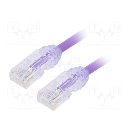 1 pcs x PANDUIT - UTP28X0.5MVL - Patch cord, TX6A-28™,U/UTP, 6a, solid, Cu, LSZH, violet, 0.5m, 28AWG