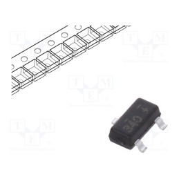 1 pcs x ONSEMI - FDN340P - Transistor: P-MOSFET, unipolar, -20V, -2A, Idm: -10A, 0.5W