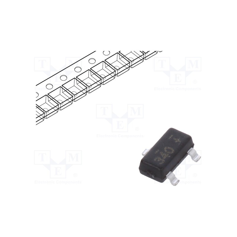 1 pcs x ONSEMI - FDN340P - Transistor: P-MOSFET, unipolar, -20V, -2A, Idm: -10A, 0.5W