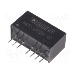 1 pcs x AIMTEC - AM3G-2415D-NZ - Converter: DC/DC, 3W, Uin: 18÷36V, Uout: 15VDC, Uout2: -15VDC, SIP8