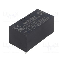 1 pcs x RECOM - RAC20-24SK - Converter: AC/DC, 20W, 85÷264VAC, Usup: 120÷370VDC, Uout: 24VDC