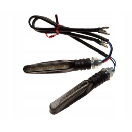 Sequential turn signal, floating, black, smoked, M10 LED lampshade