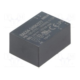 1 pcs x RECOM - RAC04-24SK/277 - Converter: AC/DC, 4W, 80÷305VAC, Usup: 110÷390VDC, Uout: 24VDC, 80%
