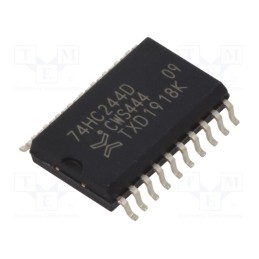 1 pcs x NEXPERIA - 74HC244D,653 - IC: digital, buffer,non-inverting,line driver, Ch: 8, CMOS, SMD