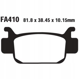 Brake pads ebc fa410 tt honda trx