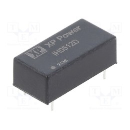1 pcs x XP POWER - IH0512D - Converter: DC/DC, 2W, Uin: 5V, Uout: 12VDC, Uout2: -12VDC, Iout: 84mA