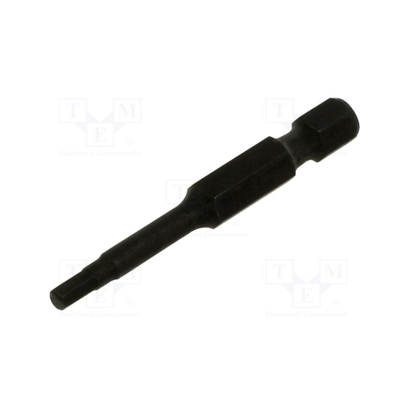 1 pcs x KING TONY - 715003H - Screwdriver bit, hex key, HEX 3mm, Overall len: 50mm