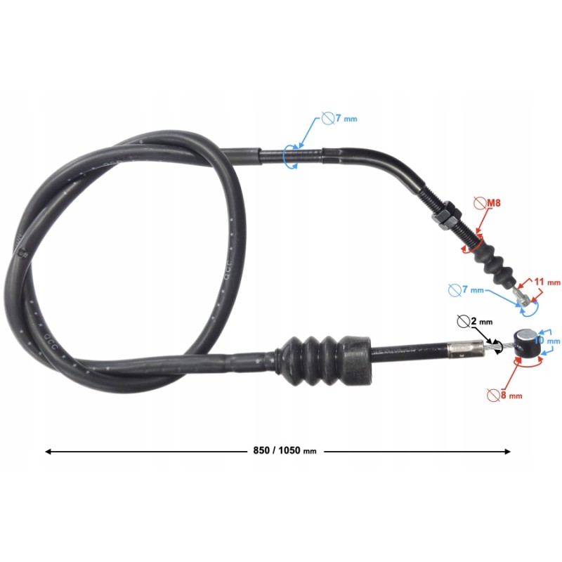 Voge 500ac clutch cable