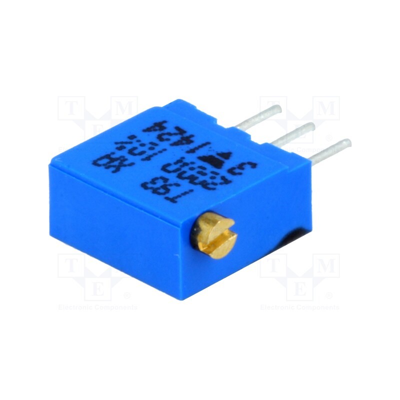1 pcs x VISHAY - T93XA501KT20 - Potentiometer: mounting, multiturn, 500Ω, 500mW, THT, ±10%, linear