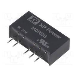 1 pcs x XP POWER - IA0503S - Converter: DC/DC, 1W, Uin: 5V, Uout: 3.3VDC, Uout2: -3.3VDC, SIP, THT