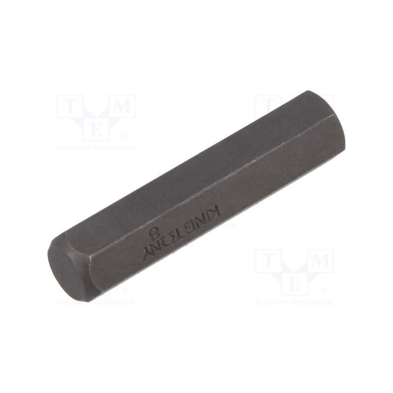 1 pcs x KING TONY - 183608H - Screwdriver bit, hex key, HEX 8mm, Overall len: 36mm