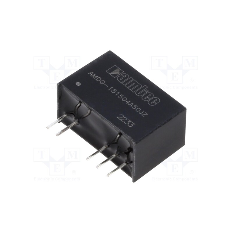 1 pcs x AIMTEC - AMDG-151504A50JZ - Converter: DC/DC, 2.28W, Uin: 13.5÷16.5V, Uout: 15VDC, Uout2: -4VDC