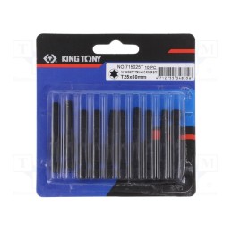 1 pcs x KING TONY - 715025T - Screwdriver bit, Torx®, TX25, Overall len: 50mm