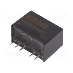 1 pcs x AIMTEC - AM3A-2403SZ - Converter: DC/DC, 3W, Uin: 9÷36V, Uout: 3.3VDC, Iout: 700mA, SIP6