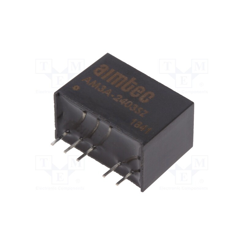 1 pcs x AIMTEC - AM3A-2403SZ - Converter: DC/DC, 3W, Uin: 9÷36V, Uout: 3.3VDC, Iout: 700mA, SIP6