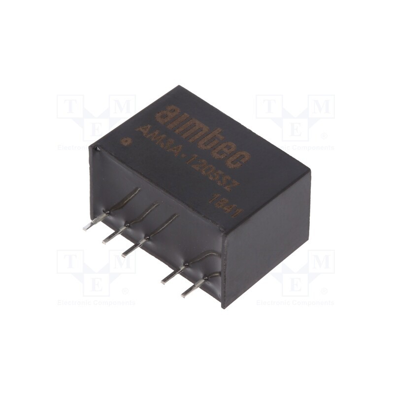 1 pcs x AIMTEC - AM3A-1205SZ - Converter: DC/DC, 3W, Uin: 4.5÷18V, Uout: 5VDC, Iout: 600mA, SIP6