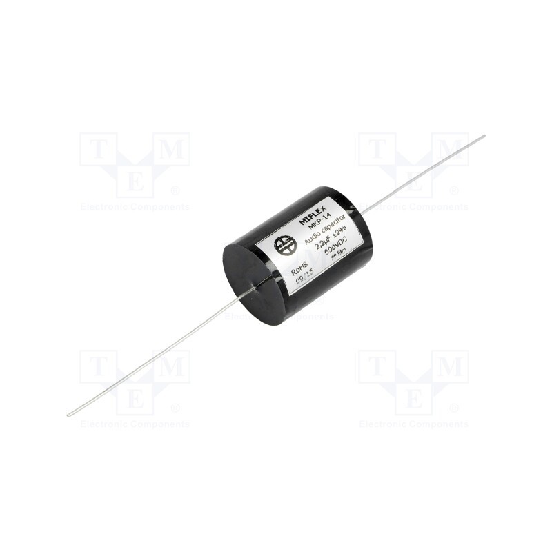 1 pcs x MIFLEX - MKP14H522G-B - Capacitor: polypropylene, 2.2uF, 600VDC, ±2%, Ø21.9x33mm, -25÷85°C