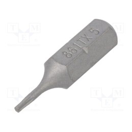 1 pcs x BETA - 861TX/5 - Screwdriver bit, Torx®, TX05, Overall len: 25mm