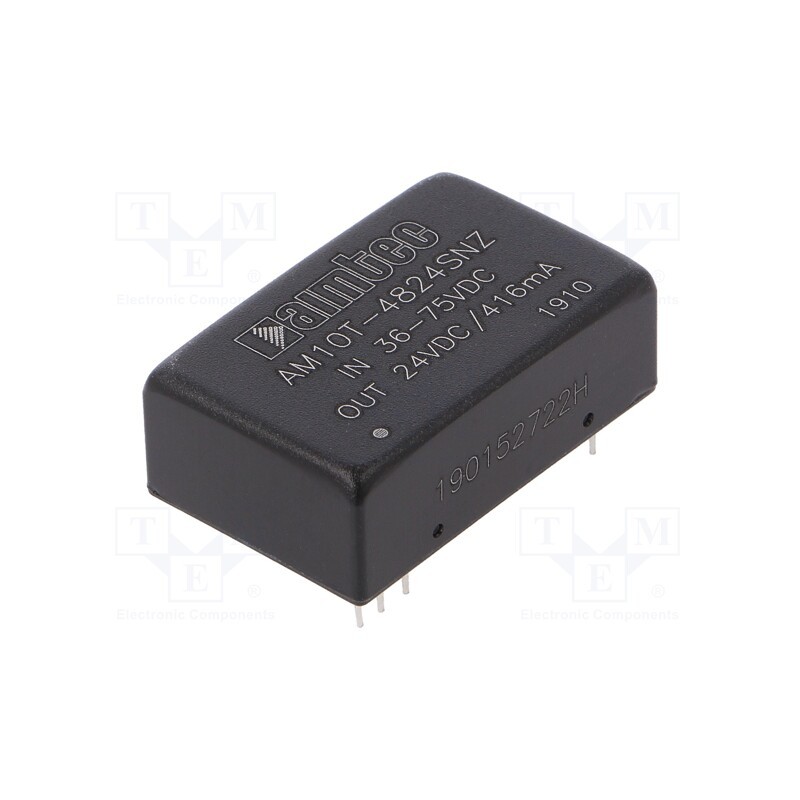 1 pcs x AIMTEC - AM10T-4824SNZ - Converter: DC/DC, 10W, Uin: 36÷75V, Uout: 24VDC, Iout: 0.416A, DIP24