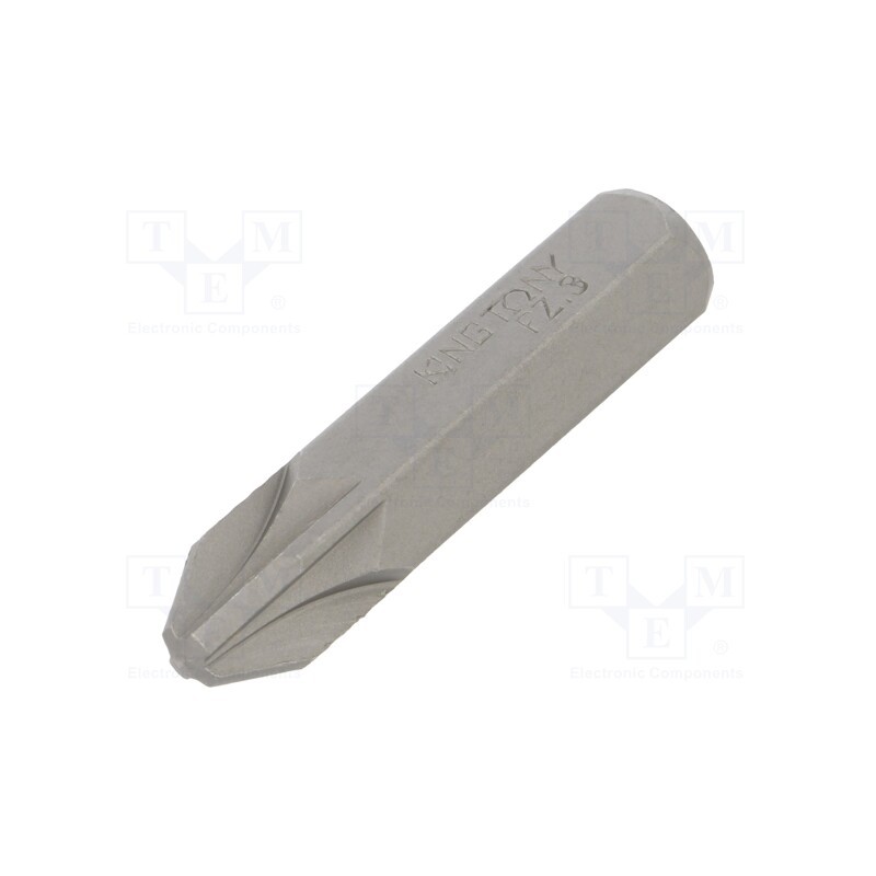 1 pcs x KING TONY - 183603Z - Screwdriver bit, Pozidriv®, PZ3, Overall len: 36mm