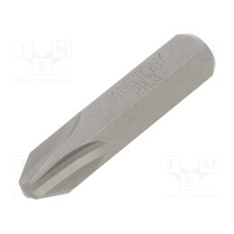 1 pcs x KING TONY - 183603P - Screwdriver bit, Phillips, PH3, Overall len: 36mm