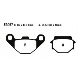 Polaris Phoenix Sawtooth 200 rear brake pads