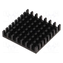 1 pcs x FISCHER ELEKTRONIK - ICKBGA31X31 - Heatsink: extruded, black, L: 31mm, W: 31mm, H: 6mm, aluminium