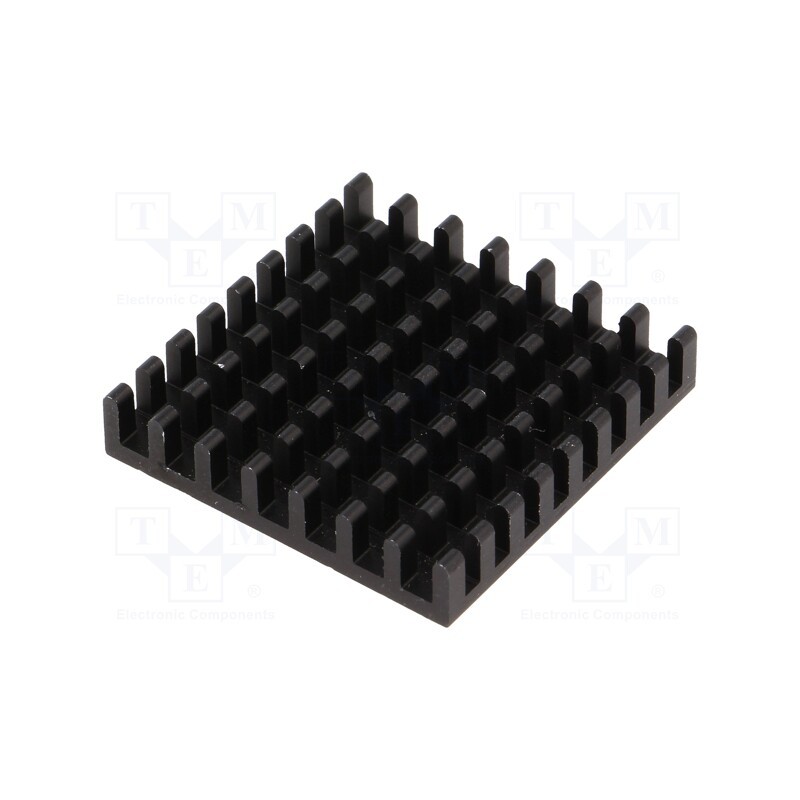 1 pcs x FISCHER ELEKTRONIK - ICKBGA31X31 - Heatsink: extruded, black, L: 31mm, W: 31mm, H: 6mm, aluminium