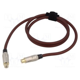 1 pcs x TASKER - TK521PSF-TB - Cable, RCA socket,both sides, 1m, Plating: gold-plated, brown