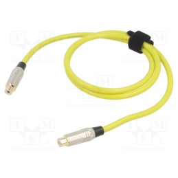 1 pcs x TASKER - TK521PSF-G - Cable, RCA socket,both sides, 1m, Plating: gold-plated, yellow