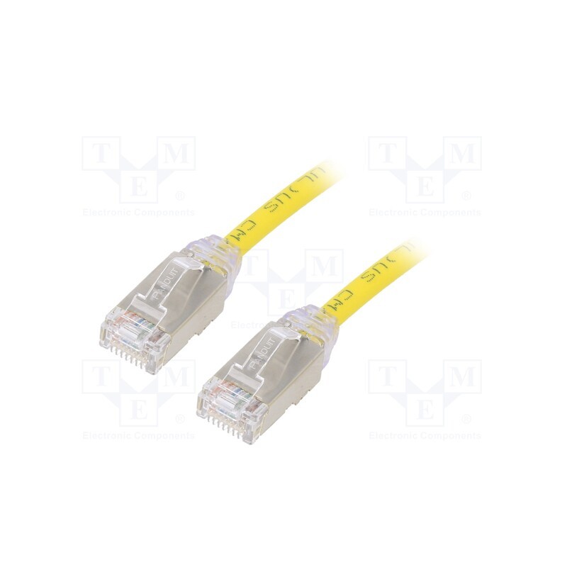 1 pcs x PANDUIT - STP28X3MYL - Patch cord, F/UTP,TX6A-28™, 6a, solid, Cu, LSZH, yellow, 3m, 28AWG
