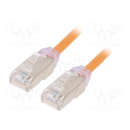 1 pcs x PANDUIT - STP28X3MOR - Patch cord, F/UTP,TX6A-28™, 6a, solid, Cu, LSZH, orange, 3m, 28AWG