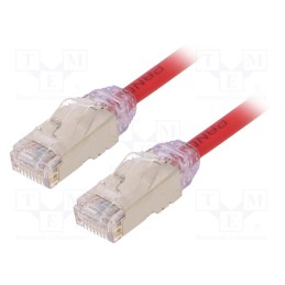 1 pcs x PANDUIT - STP28X2MRD - Patch cord, F/UTP,TX6A-28™, 6a, solid, Cu, LSZH, red, 2m, 28AWG