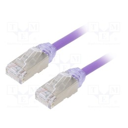 1 pcs x PANDUIT - STP28X1MVL - Patch cord, F/UTP,TX6A-28™, 6a, solid, Cu, LSZH, violet, 1m, 28AWG