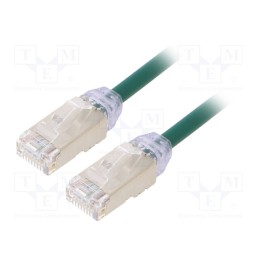 1 pcs x PANDUIT - STP28X1MGR - Patch cord, F/UTP,TX6A-28™, 6a, solid, Cu, LSZH, green, 1m, 28AWG