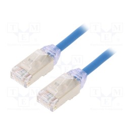 1 pcs x PANDUIT - STP28X1MBU - Patch cord, F/UTP,TX6A-28™, 6a, solid, Cu, LSZH, blue, 1m, 28AWG