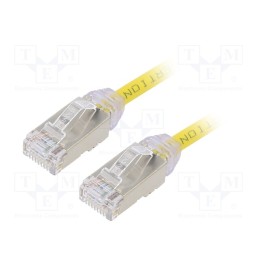1 pcs x PANDUIT - STP28X0.5MYL - Patch cord, F/UTP,TX6A-28™, 6a, solid, Cu, LSZH, yellow, 0.5m, 28AWG