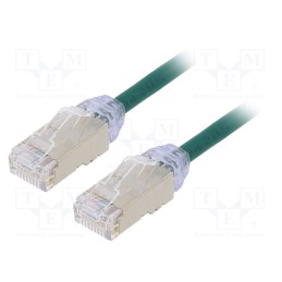 1 pcs x PANDUIT - STP28X0.5MGR - Patch cord, F/UTP,TX6A-28™, 6a, solid, Cu, LSZH, green, 0.5m, 28AWG