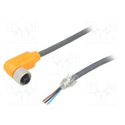 1 pcs x LUMBERG AUTOMATION - RKWTS 4-288/2 M - Connection lead, M12, PIN: 4, angled, 2m, plug, 240VAC, 4A, -25÷80°C