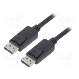 1 pcs x QOLTEC - 50373 - Cable, DisplayPort 1.2, DisplayPort plug,both sides, 2m, black